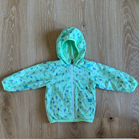 Columbia Light Green Patterned Kids' Jacket - Picture 2 of 5